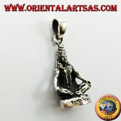 Pendentif en argent, Śiva (devanagari शिव  adapté à Shiva)
