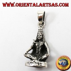 Silber Anhänger, Śiva (devanagari शिव angepasst in Shiva)