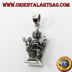 Silver pendant, Brahmā
