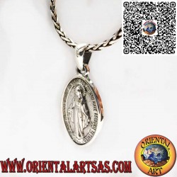 Anhänger aus 925er Silber – Wundertätige Medaille, Beidseitig – Jungfrau Maria