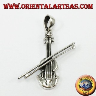 Silber Anhänger, Violine