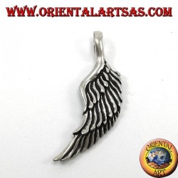 Pendentif en argent, Ailes d'ange tridimensionnelles à deux faces