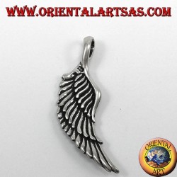 Pendentif en argent, Ailes d'ange tridimensionnelles à deux faces