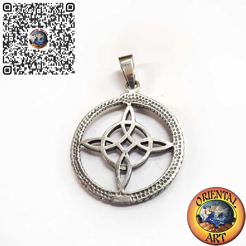 Silver "Witch's Knot" in Ouroboros Pendant