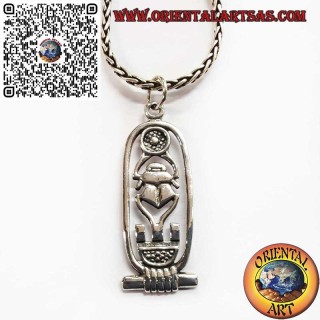 Silver Egyptian Scarab Amulet – Protection and Spiritual Renewal