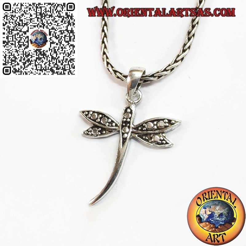 Pendentif Libellule en Argent 925 – Symbole de liberté et de changement
