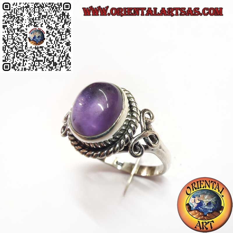 Bague Améthyste en Argent – Élégance Artisanale et Énergie Naturelle