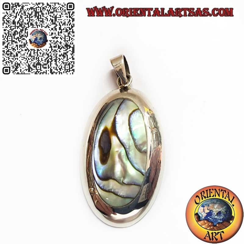 Pendant in 925 Silver with Paua Shell | Elegant Jewellery