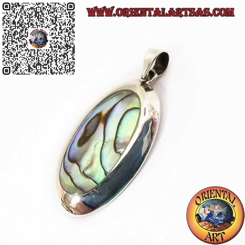 Anhänger aus 925er Silber mit Paua-Muschel | Eleganter Schmuck