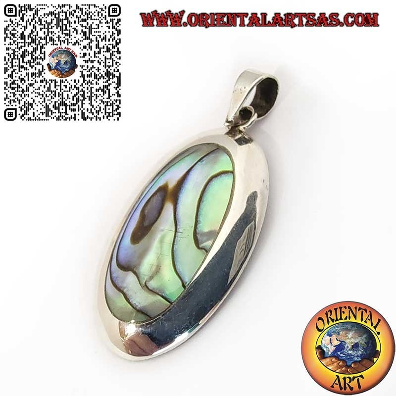 Pendentif en Argent 925 avec Coquille Paua | Bijoux Élégants