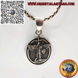 925 Sterling Silver Pendant St Michael Archangel Guardian Angel