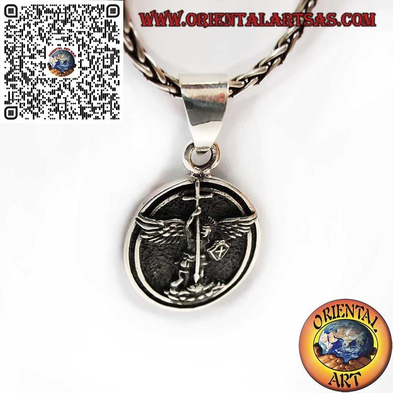 Pendentif Argent 925 Saint Michel Archange Ange Gardien Protection