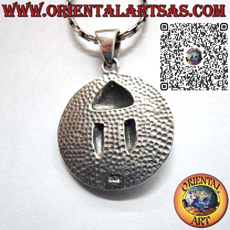 Silver 925 Medallion Spartan Helmet - Victory and Wisdom