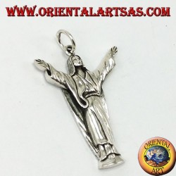 Pendant in silver Christ the Redeemer