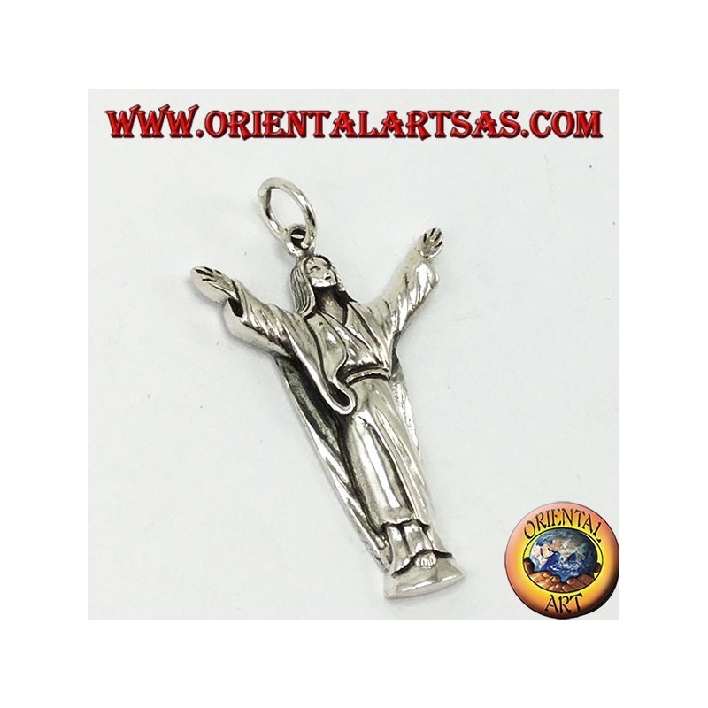 Pendentif en argent Christ Rédempteur