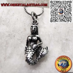 Colgante Sirena 3D en Plata...