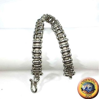 Bracciale Catena di Moto in Argento 925 - 21 cm