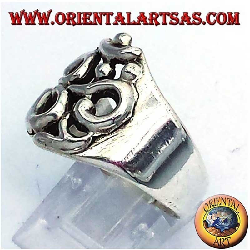 925 Sterling Silver OM Symbol Ring Aum | Oriental Art