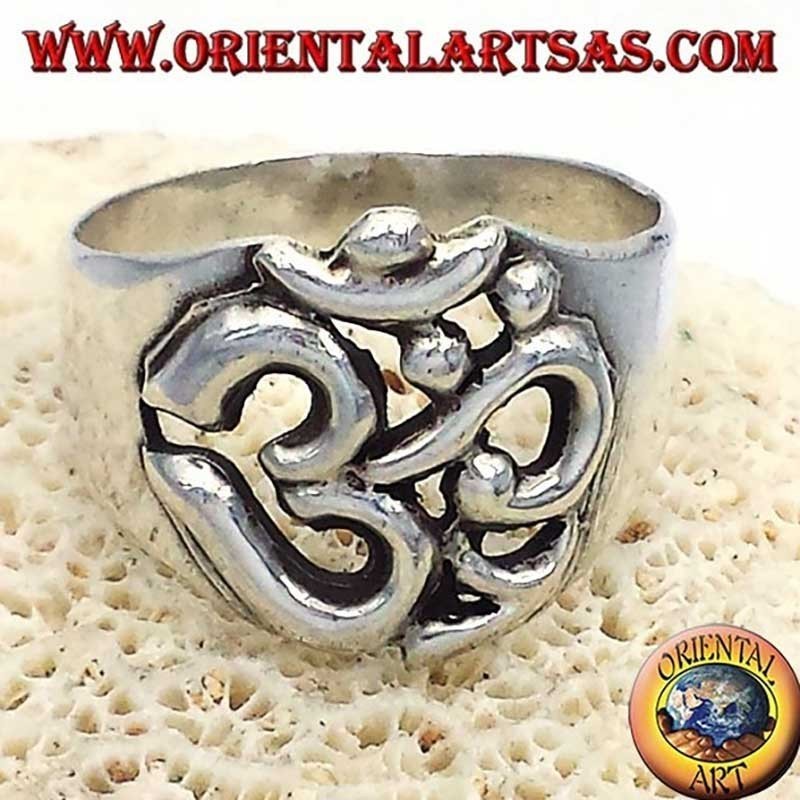 925 Sterling Silver OM Symbol Ring Aum | Oriental Art