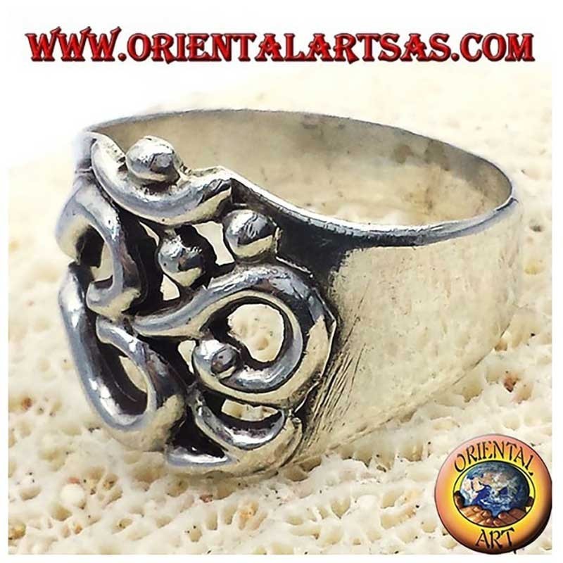 Anillo Símbolo OM Plata 925 Aum | Oriental Art