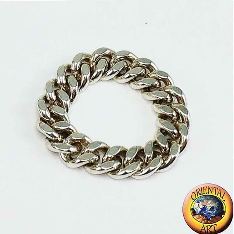 Anillo Cadena Plata 925 Eslabones Móviles | Oriental Art