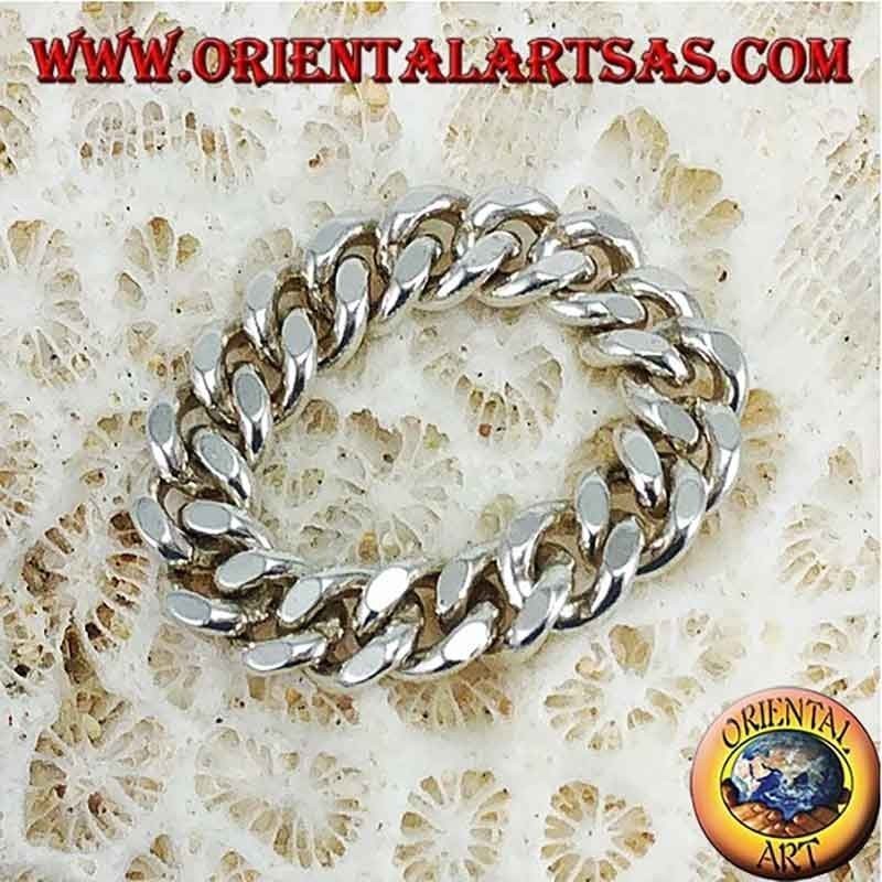 Bague Chaîne Argent 925 Mailles Mobiles | Oriental Art