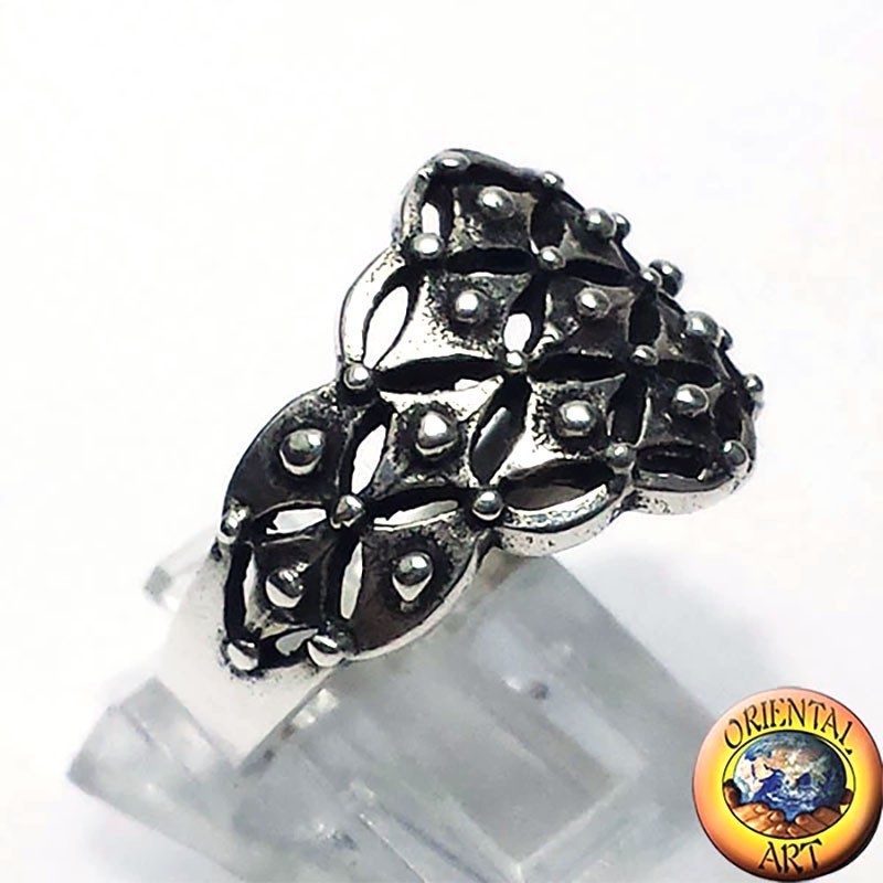 Anillo Fede Sarda Plata 925 Ancho 15mm | Oriental Art