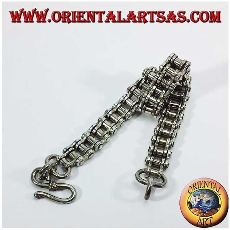 Bracelet Chaîne Moto Argent 925 - Style Biker & Rock