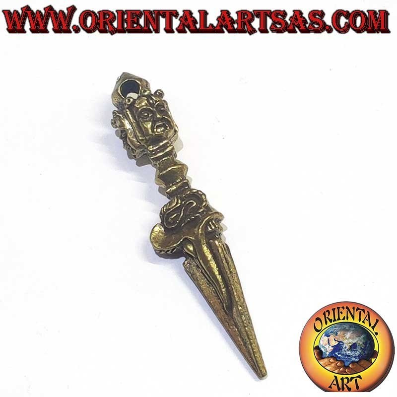 Colgante Phurba Vajrakila Mahakala Latón 55mm | Oriental Art
