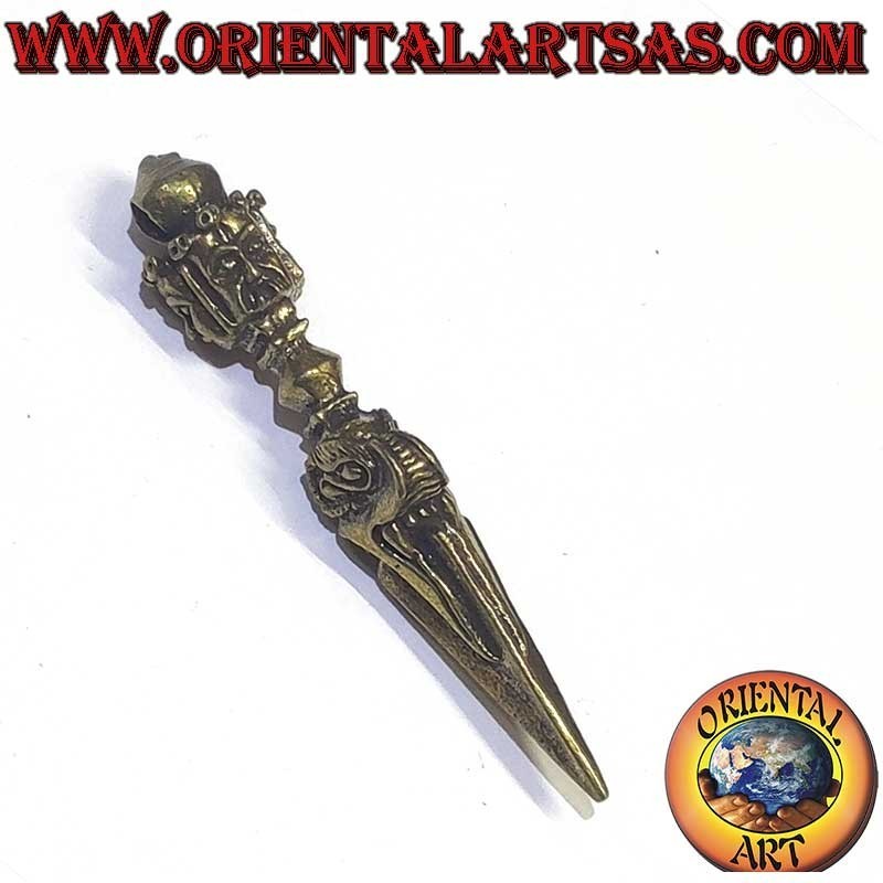 Ciondolo Phurba Vajrakila Mahakala Ottone 55mm | Oriental Art