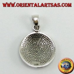 Colgante de Plata, Aegishjalmur y Vegvisir con Runas Celtas (Pequeñas)