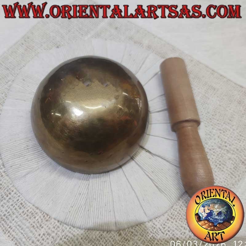 Tibetan Singing Bowl 10cm 7 Metals Note D 587Hz Nepal Handmade