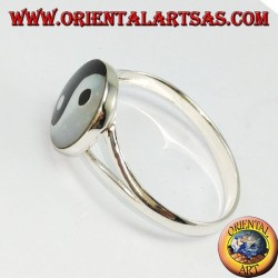 Anillo de plata, yin yang Tao (simple)