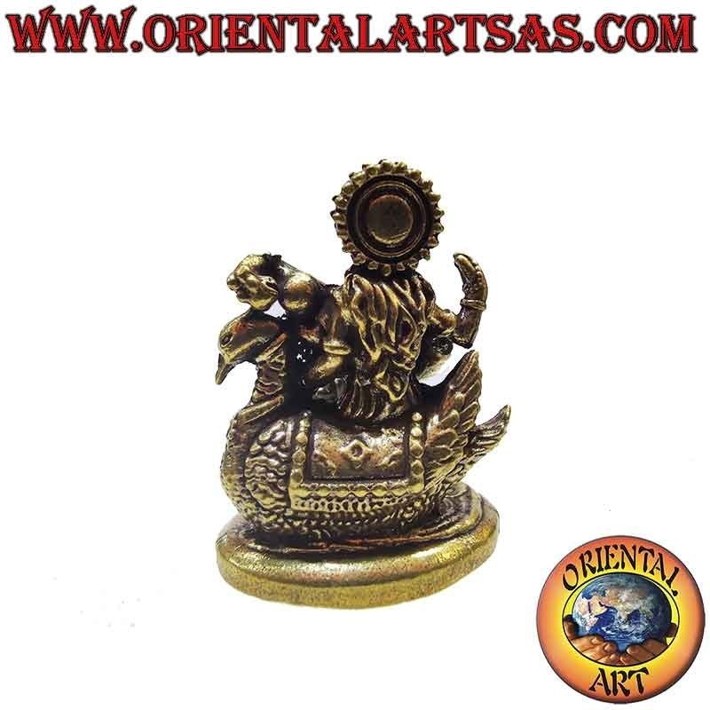 Saraswati auf Schwan Statue Messing - Indische Göttin | Oriental Art