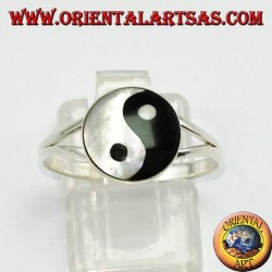 Bague en argent, yin yang Tao (simple)