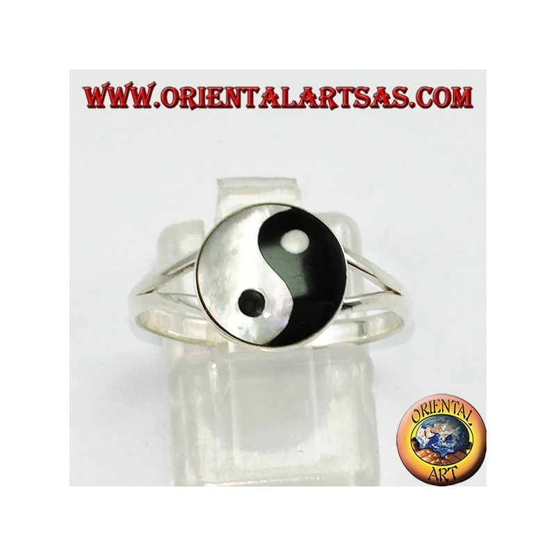 Silver ring, yin yang Tao (simple)