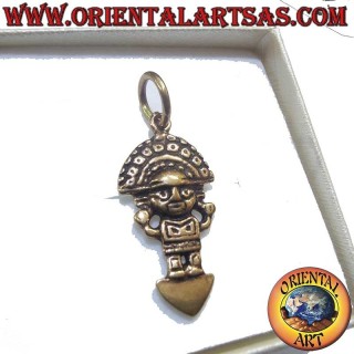 Pendentif Tumi Péruvien Bronze 30mm - Symbole Force Vie Oriental Art