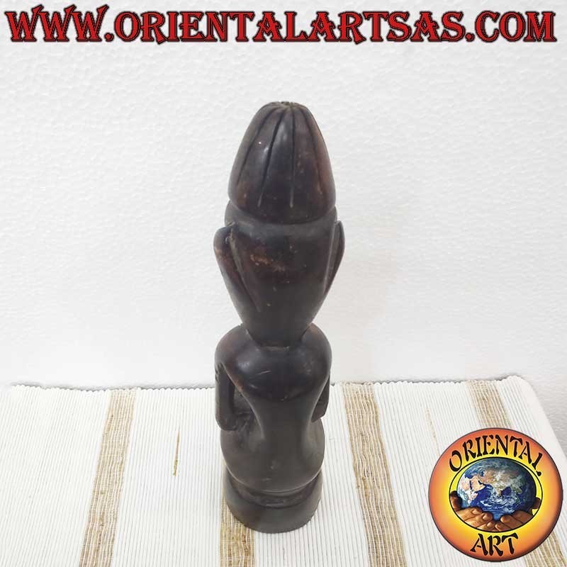 Statue Tribale Dayak Bois de Fer Bornéo 27cm - Esprit Ancêtre Protecteur