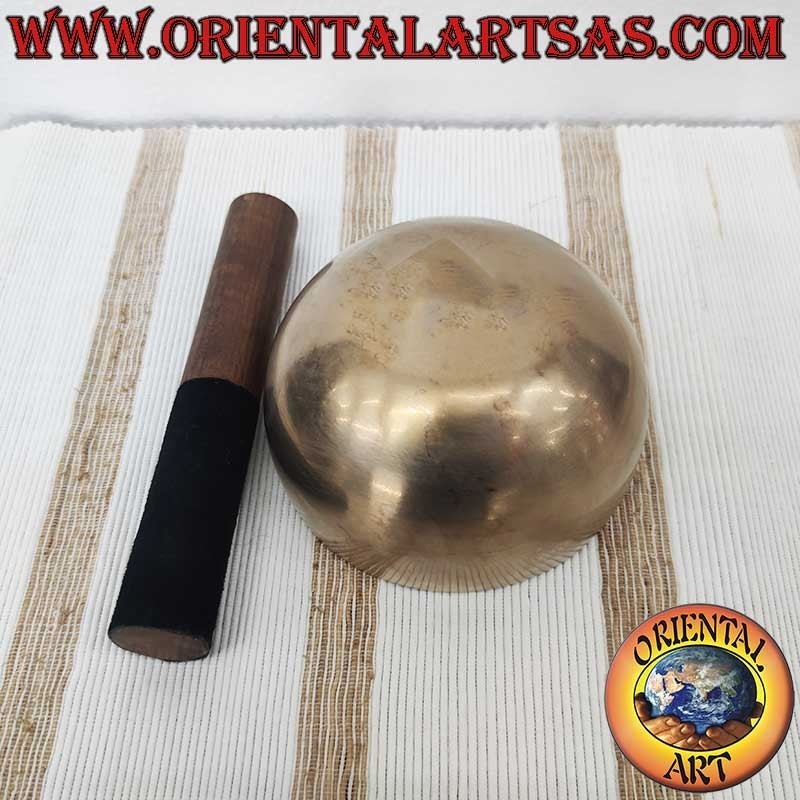 Cuenco Tibetano 14cm 7 Metales Nota LA 415Hz - Hecho a Mano