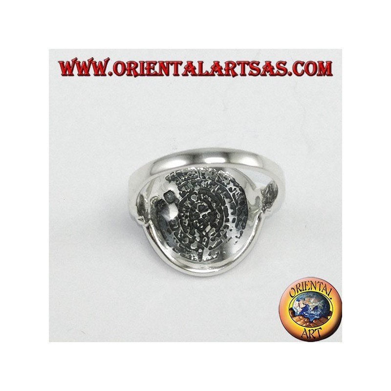 Silver ring with Festo's disc