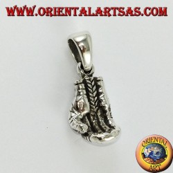 Silver pendant, boxer gloves