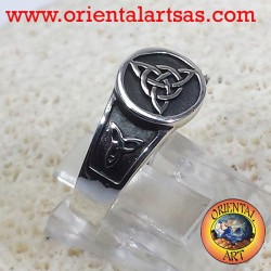 Keltischer Knoten Ring triskell Knoten Tyrone Silber