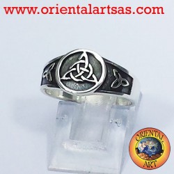Keltischer Knoten Ring triskell Knoten Tyrone Silber