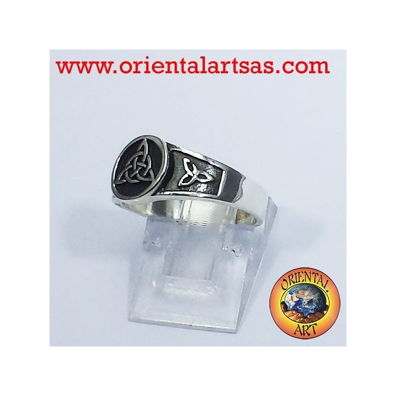 Keltischer Knoten Ring triskell Knoten Tyrone Silber