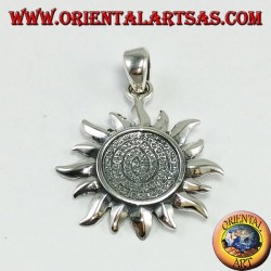 Silver pendant, sun with Festo disc