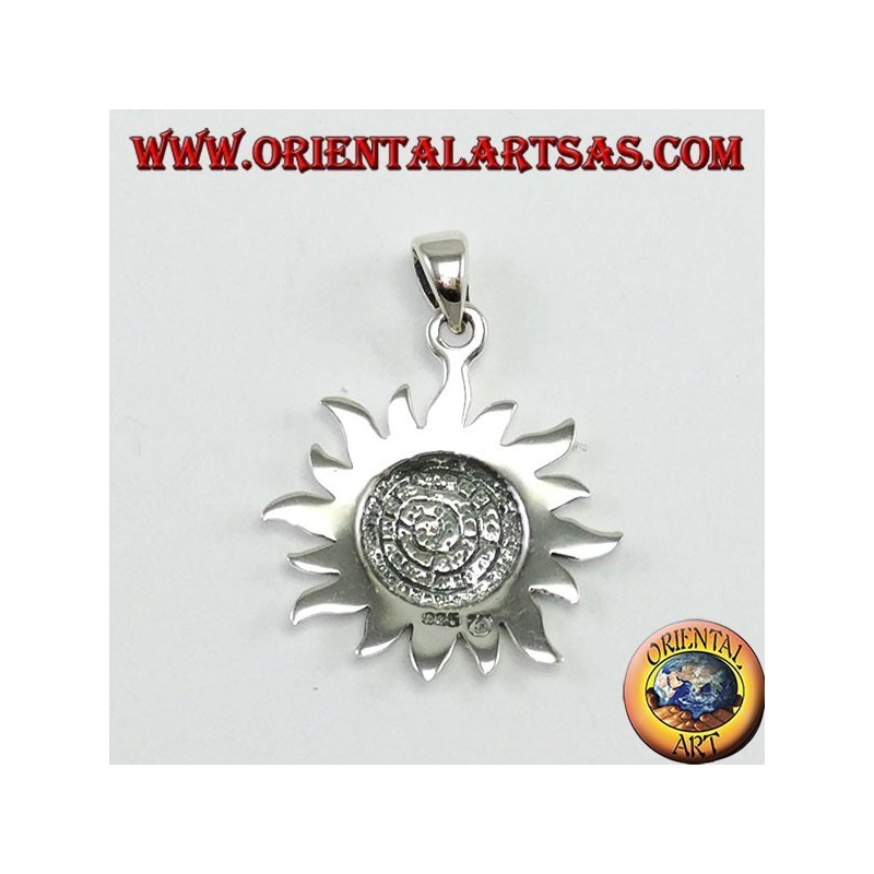 Pendentif en argent, soleil avec disque Festo