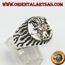 Silver ring, The Baphomet (the Captain of Mendes)