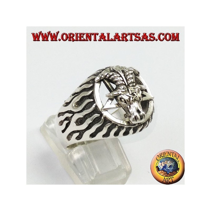Silver ring, The Baphomet (the Captain of Mendes)