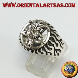 Bague en argent, The Baphomet (le capitaine de Mendes)