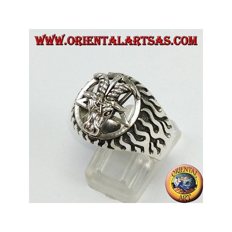 Silver ring, The Baphomet (the Captain of Mendes)